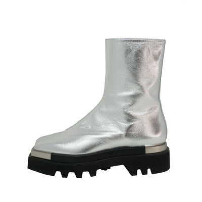 PETER DO Stivali DO Combat Boots Silver