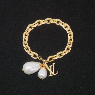 LV Damier Armkette mit Perlen