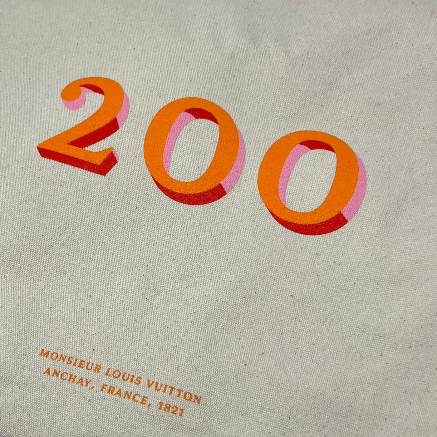 Louis Vuitton Tote Bag LIMITED EDITION 200th Anniversary Orange